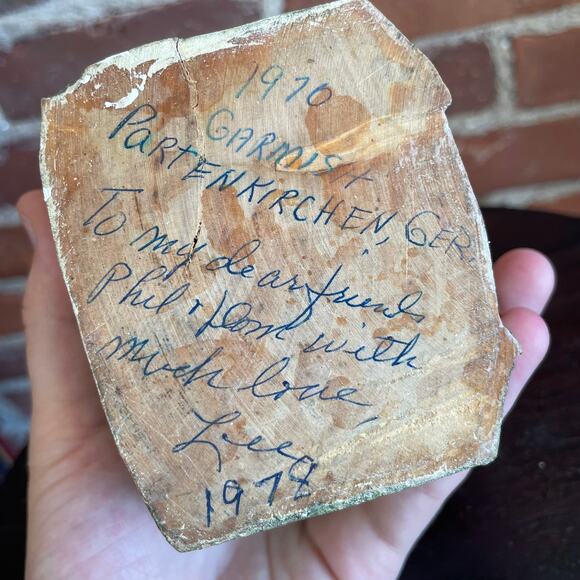 1970 Hand-Carved Bavarian Wood Bust – Garmisch-Partenkirchen, Germany - Picture 5 of 5